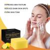 imageVALITIC Brightening Lemon and Turmeric Kojic Acid Soap  Vitamin C Retinol  Original Japanese Complex with Hyaluronic Acid Vitamin E Shea Butter Castile Olive Oil  3 Pack and African Net Sponge3 Pack