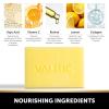 imageVALITIC Brightening Lemon and Turmeric Kojic Acid Soap  Vitamin C Retinol  Original Japanese Complex with Hyaluronic Acid Vitamin E Shea Butter Castile Olive Oil  3 Pack and African Net Sponge3 Pack  African Net