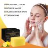 imageVALITIC Brightening Lemon and Turmeric Kojic Acid Soap  Vitamin C Retinol  Original Japanese Complex with Hyaluronic Acid Vitamin E Shea Butter Castile Olive Oil  3 Pack and African Net Sponge2 Pack  Holder