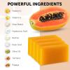 imageVALITIC Papaya and Turmeric Kojic Acid Soap Bar  Dark Spot Corrector Skin Care Cleansing Bar  Infused with Vitamin C Hyaluronic Acid Collagen Retinol Olive Oil  2 Pack4 Pack