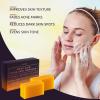 imageValitic 4 Pack Kojic Acid Dark Spot Corrector Soap Bars with Vitamin C Retinol Collagen Turmeric  Original Japanese Complex with Hyaluronic Acid ampamp A Pair of Black Exfoliating Gloves for Body Scrub4 Pack Hyal Soap Bars  Exfoliating Gloves