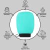 imageValitic Exfoliating Glove Body Scrubber  Exfoliating Mitt Dead Skin Remover Shower Face and Body Exfoliator  Korean Style Skin Scrubber Washcloth  Spray and Self Tan Remover Pair BlackLight Turquoise