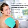 imageValitic Exfoliating Glove Body Scrubber  Exfoliating Mitt Dead Skin Remover Shower Face and Body Exfoliator  Korean Style Skin Scrubber Washcloth  Spray and Self Tan Remover Pair BlackLight Turquoise