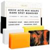 imageVALITIC Kojic Acid Soap Bars  Turmeric Snail Mucin Charcoal and Lemon  4 Assorted Dark Spot Remover Soaps with Hyaluronic Acid Vitamin C Vitamin E and Shea Butter