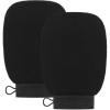 imageValitic Exfoliating Glove Body Scrubber  Exfoliating Mitt Dead Skin Remover Shower Face and Body Exfoliator  Korean Style Skin Scrubber Washcloth  Spray and Self Tan Remover Pair BlackBlack