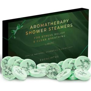 imageValitic Aromatherapy Shower Steamers for Stress Relief and Clear Breathing  Gifts for Women Mom Birthday 16 Natural Essential Fizzies Shower Bombs with Natural Eucalyptus Essential Oil