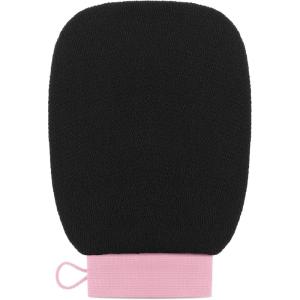 imageValitic Exfoliating Glove Body Scrubber  Exfoliating Mitt Dead Skin Remover Shower Face and Body Exfoliator  Korean Style Skin Scrubber Washcloth  Spray and Self Tan Remover Pair BlackBlack Pink