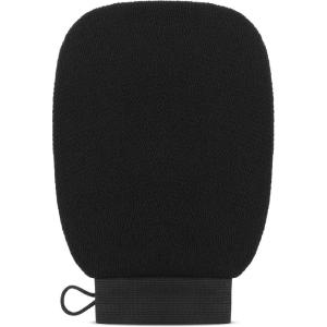 imageValitic Exfoliating Glove Body Scrubber  Exfoliating Mitt Dead Skin Remover Shower Face and Body Exfoliator  Korean Style Skin Scrubber Washcloth  Spray and Self Tan Remover Pair BlackNight Black