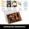 imageVALITIC Charcoal Kojic Acid Turmeric Black Soap Bar Dark Spot Remover for Body or Face Wash  2 Pack and African Net Sponge